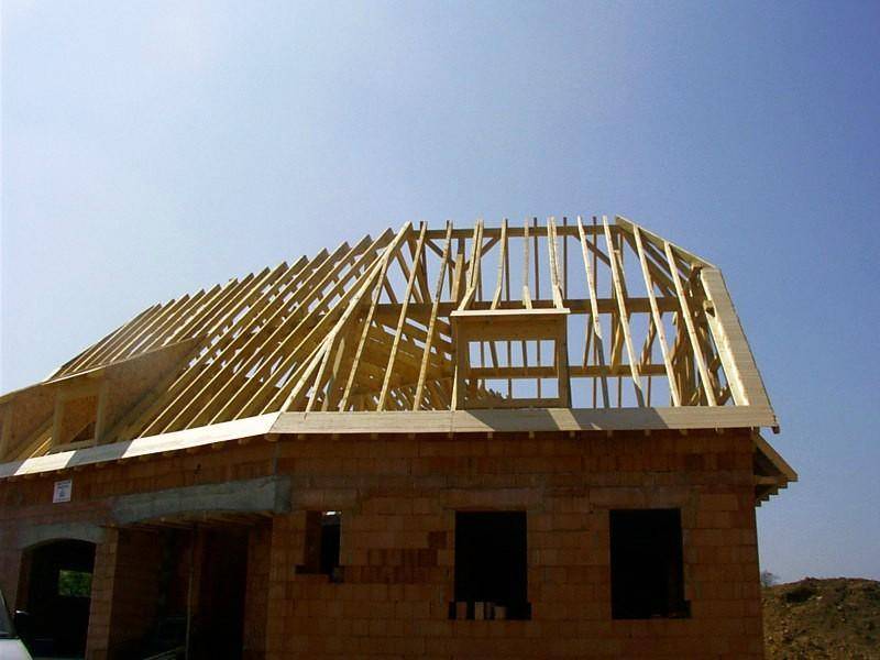 Réalisation charpente toit profil